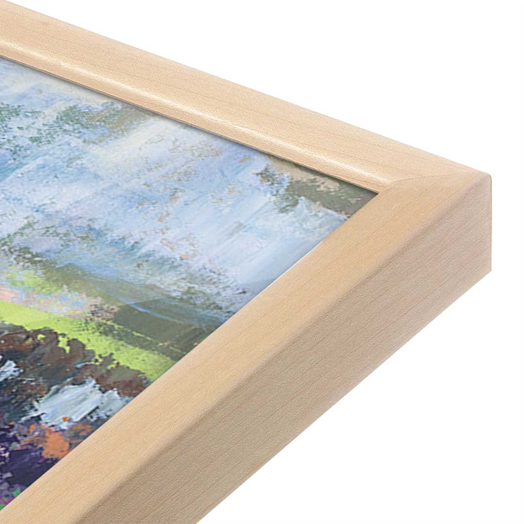 [Color:Raw Maple], Picture of art in a Raw Maple frame at an angle