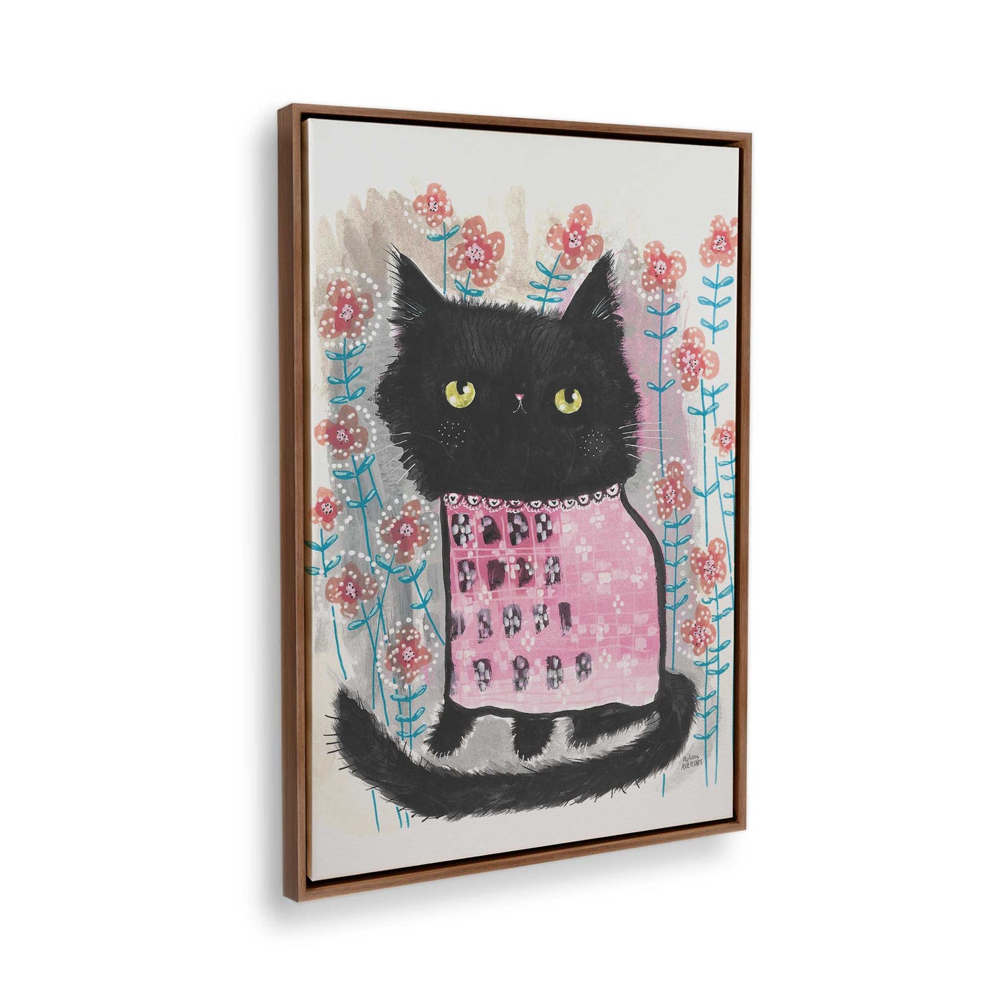 [Color:Walnut], Picture of the corner of the art