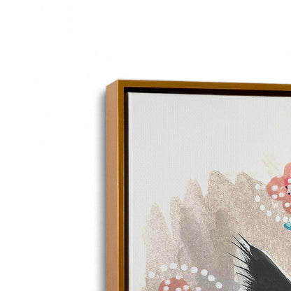 [Color:Polished Gold], Picture of art in a Polished Gold frame at an angle