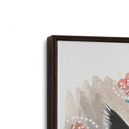 [Color:Espresso], Picture of art in a Espresso frame at an angle