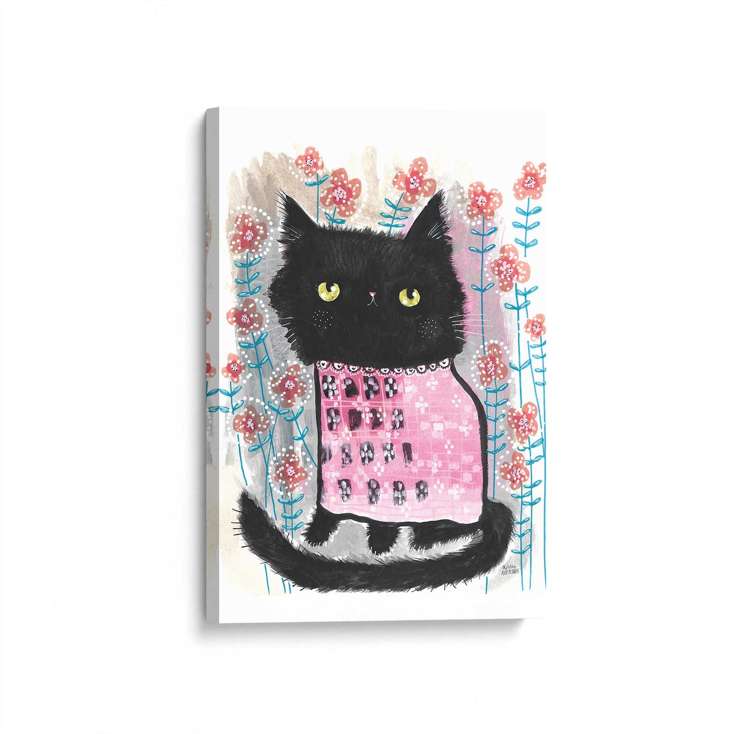 [Color:Stretched Canvas], Picture of art at an angle