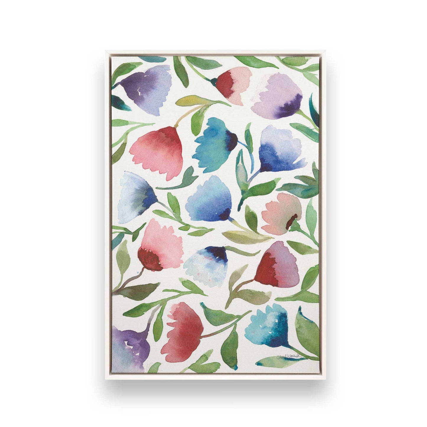 [Color:Opaque White], Picture of art in a White frame