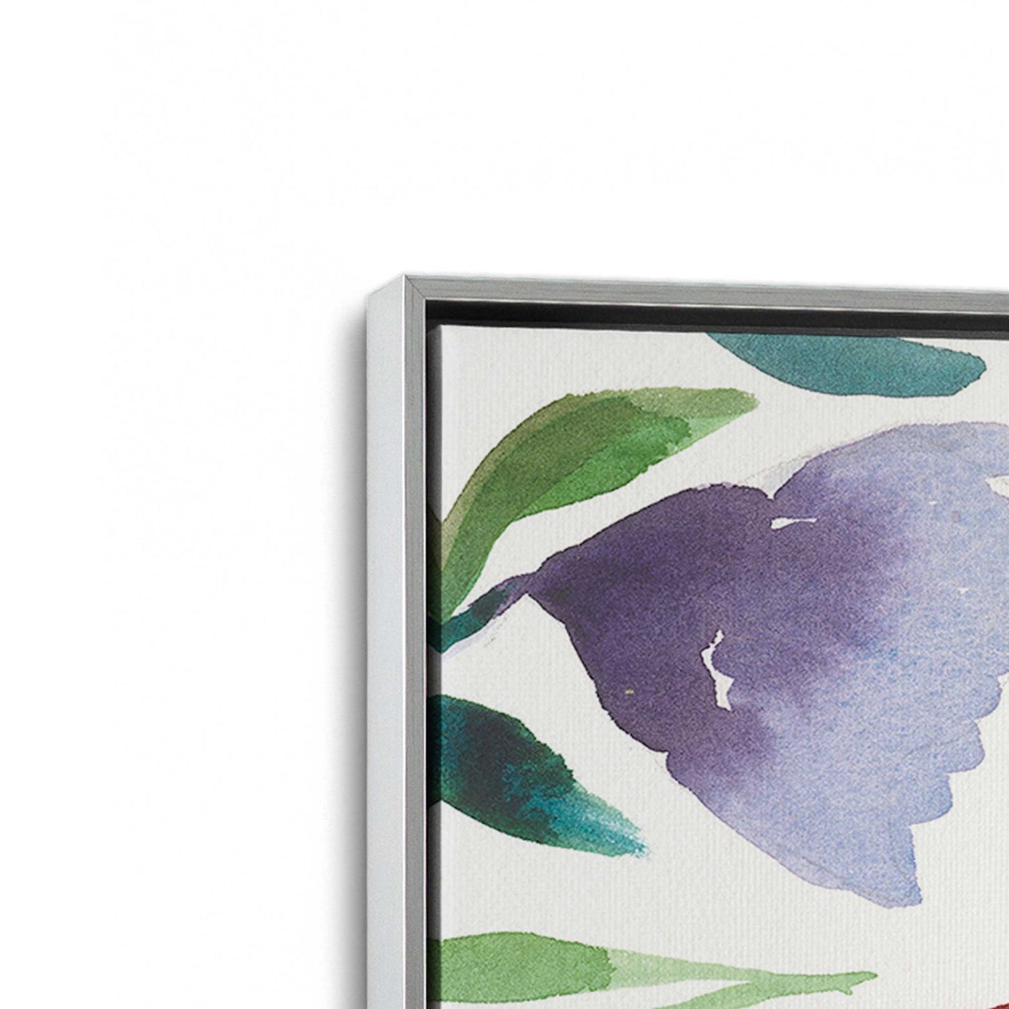 [Color:Polished Chrome], Picture of art in a Polished Chrome frame at an angle