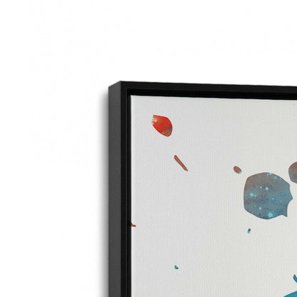 [Color:Satin Black], Picture of art in a Satin Black frame at an angle