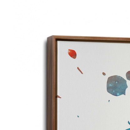 [Color:Walnut], Picture of art in a Walnut frame at an angle