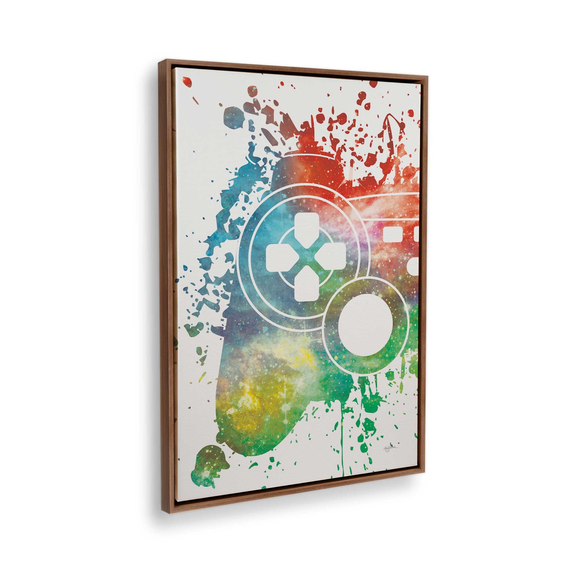 [Color:Walnut], Picture of the corner of the art