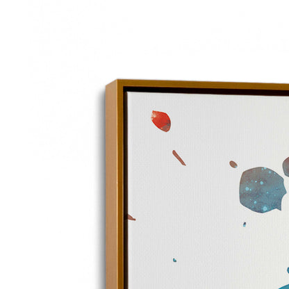 [Color:Polished Gold], Picture of art in a Polished Gold frame at an angle