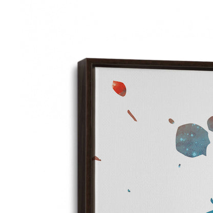 [Color:Espresso], Picture of art in a Espresso frame at an angle