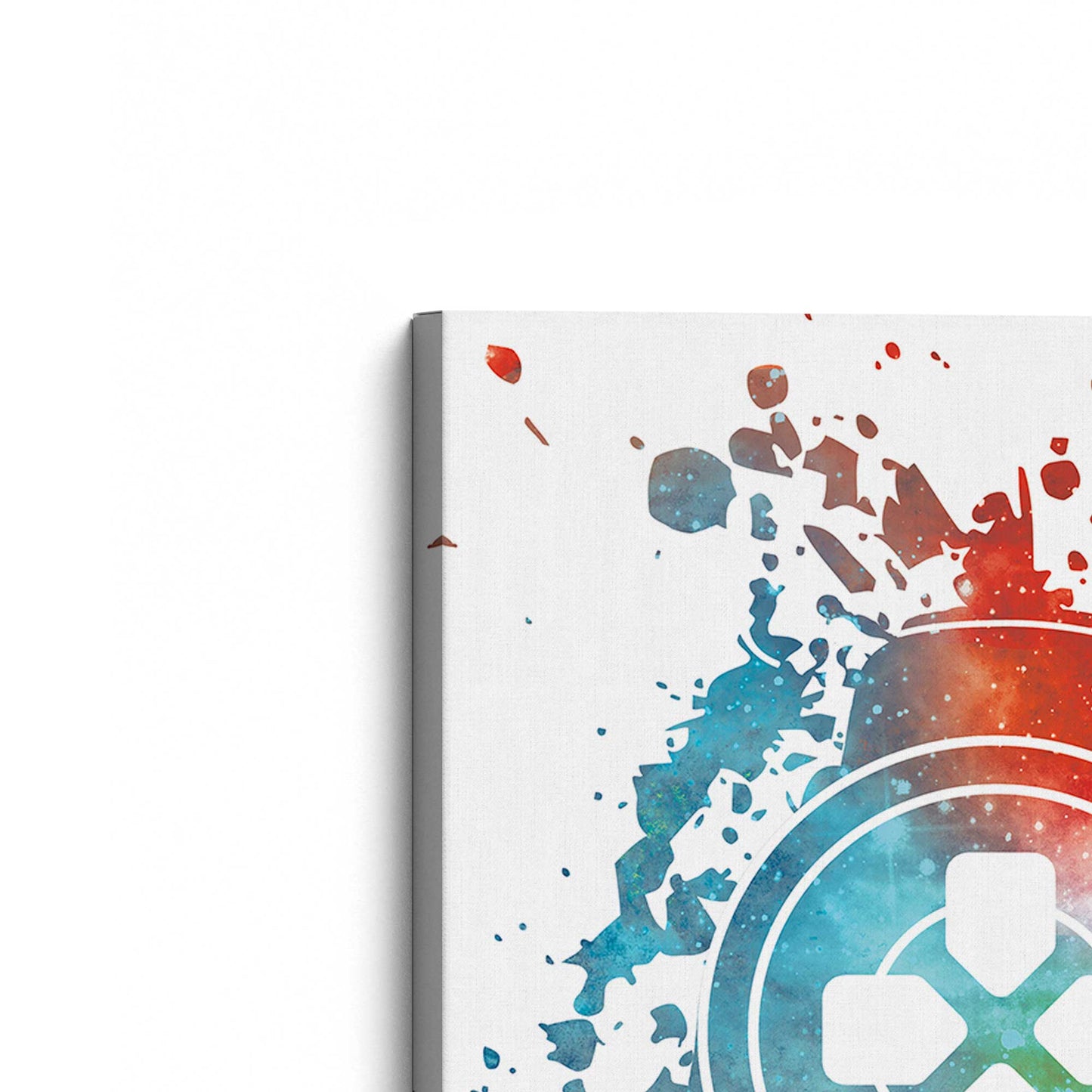 [Color:Stretched Canvas], Picture of the corner of the art