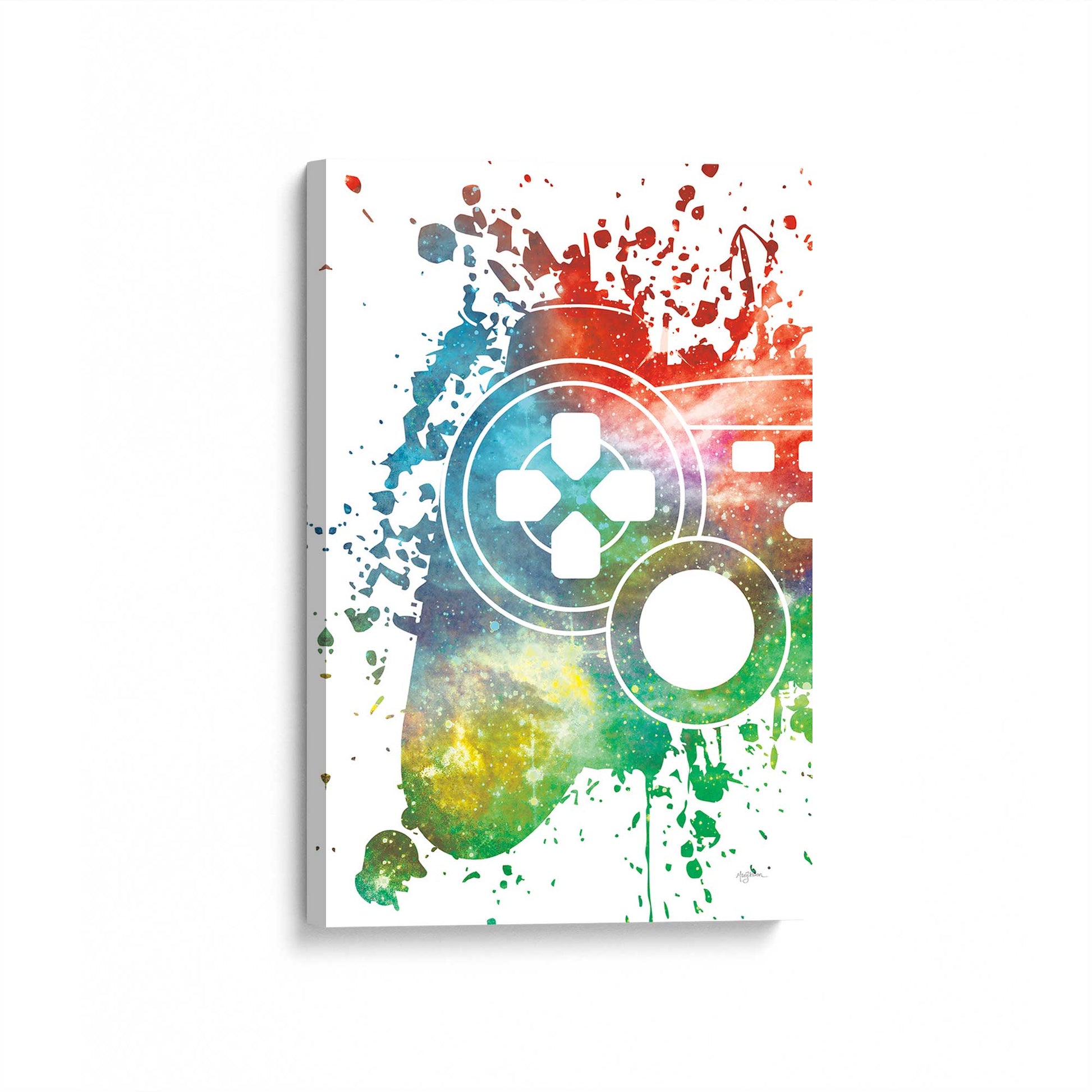 [Color:Stretched Canvas], Picture of art at an angle