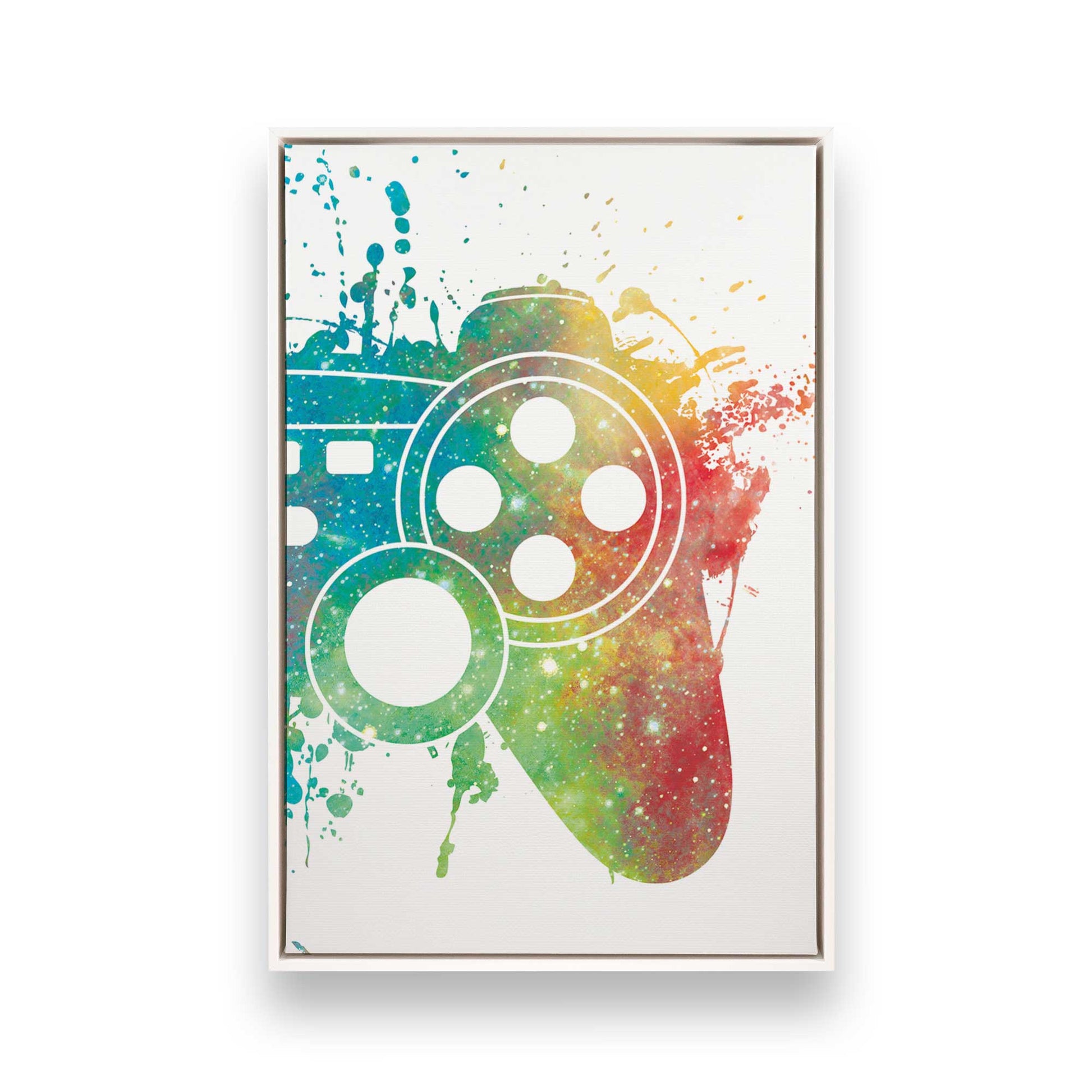 [Color:Opaque White], Picture of art in a White frame