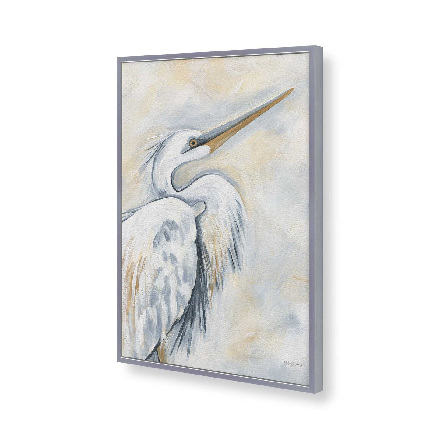 [Color:Polished Chrome], Picture of art in a Polished Chrome frame of the corner