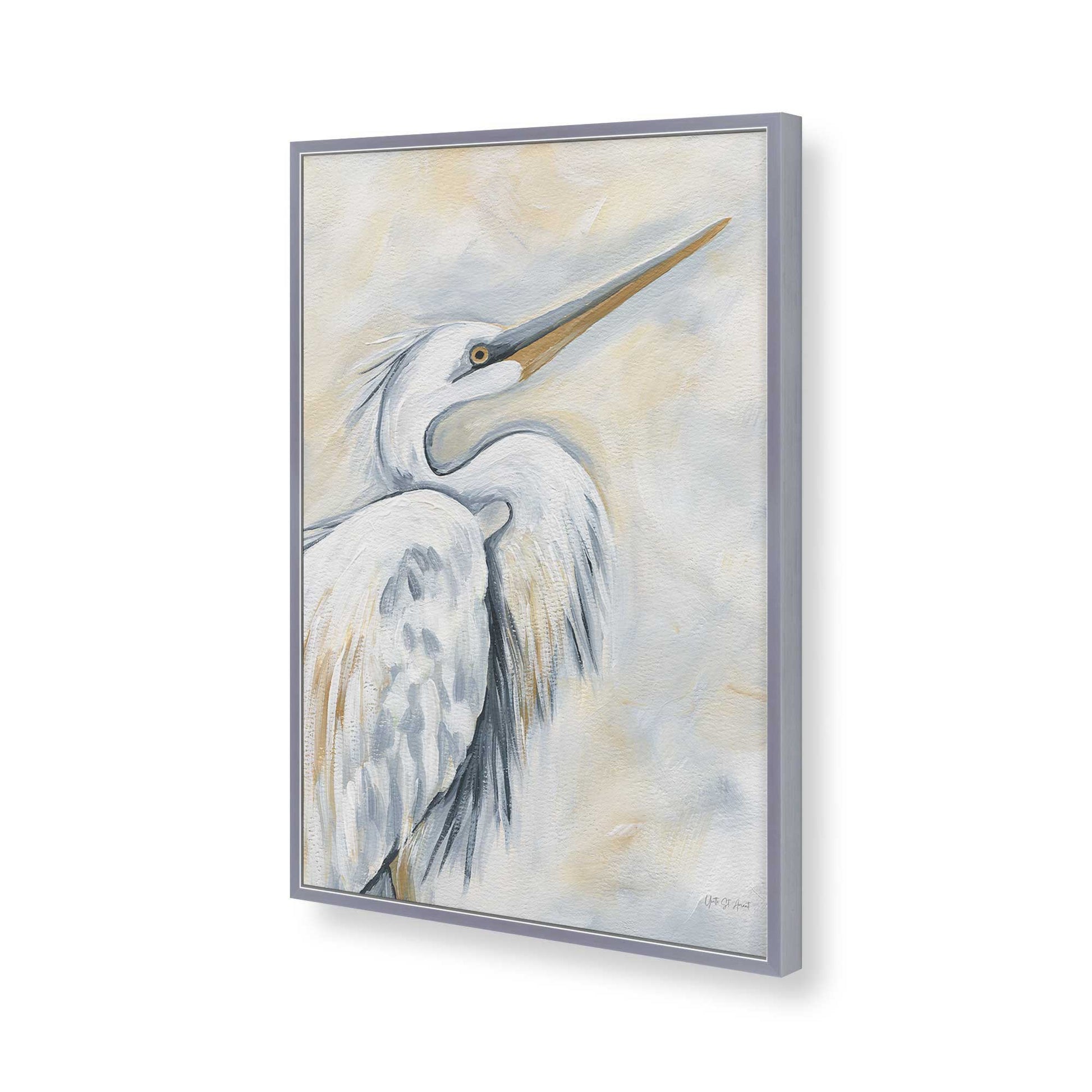 [Color:Polished Chrome], Picture of art in a Polished Chrome frame of the corner