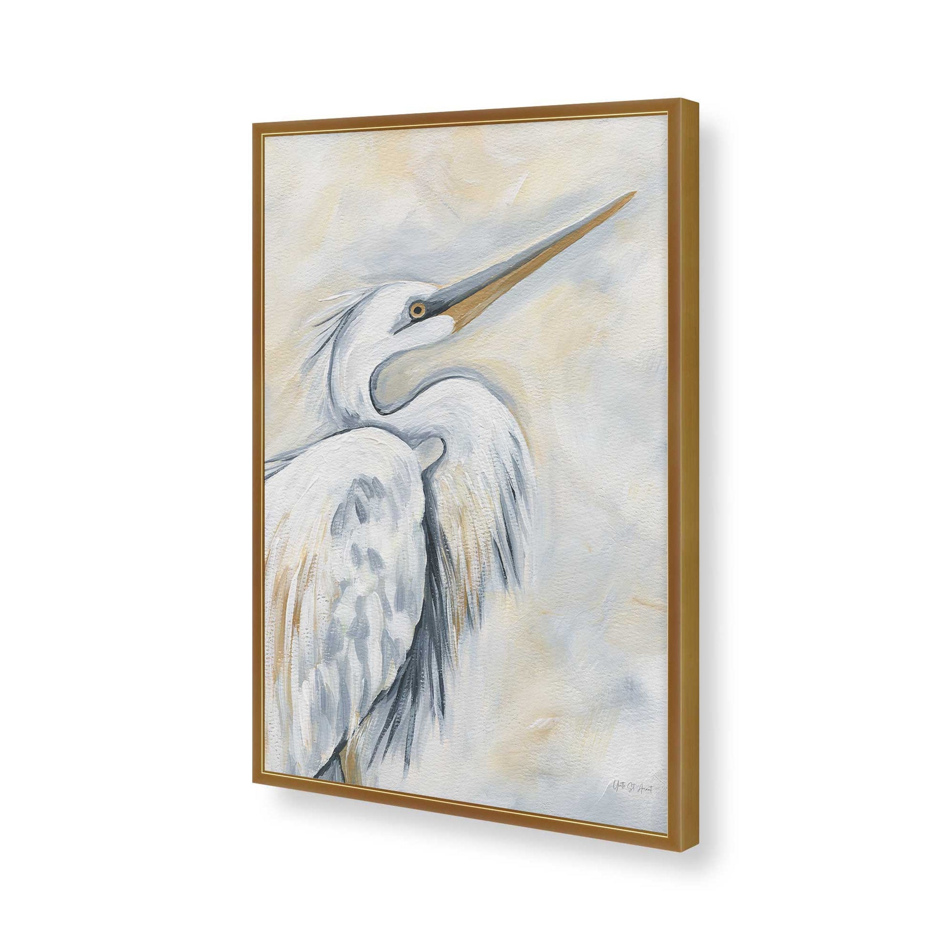 [Color:Polished Gold], Picture of art in a Polished Gold frame of the corner