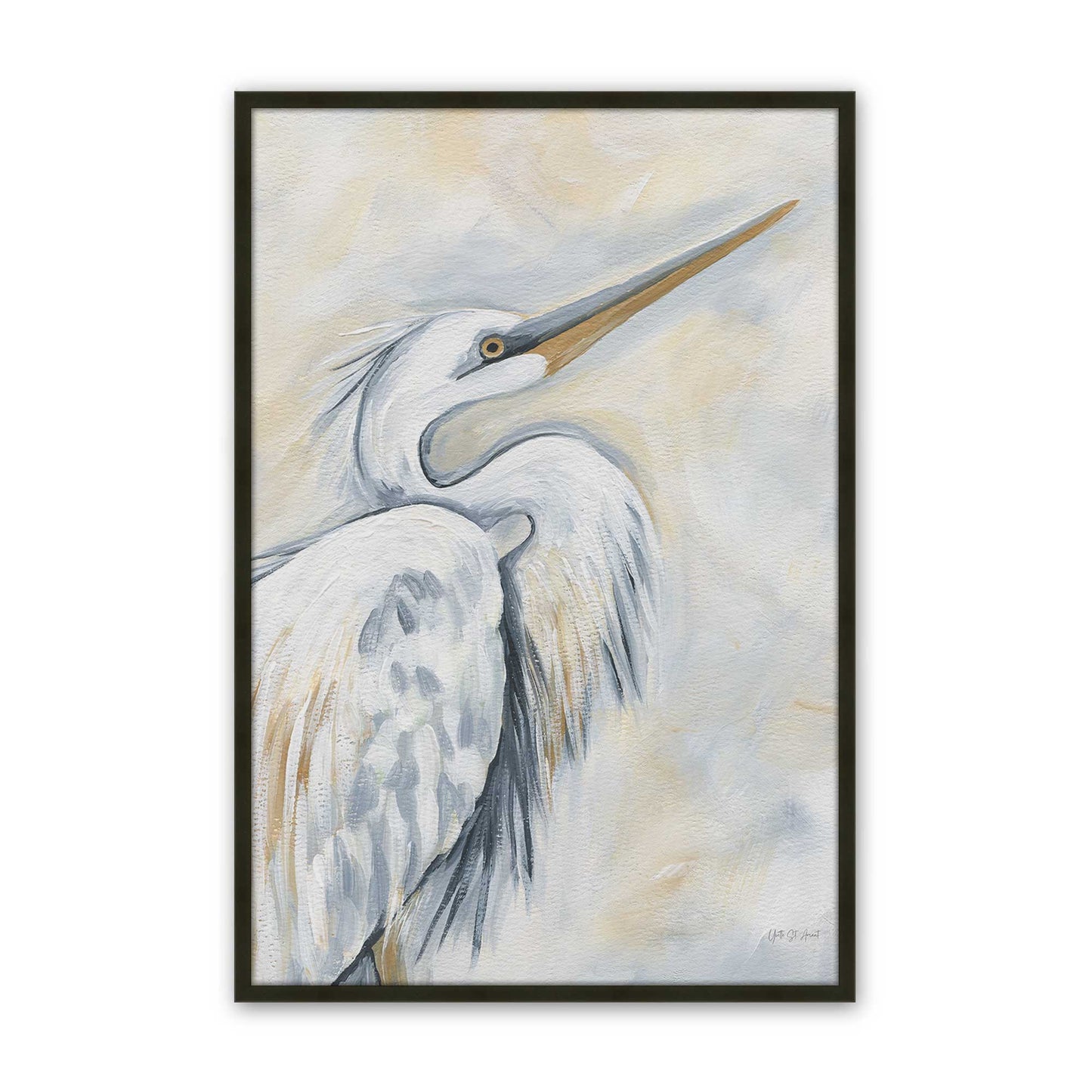 [Color:Satin Black], Picture of art in a Satin Black frame