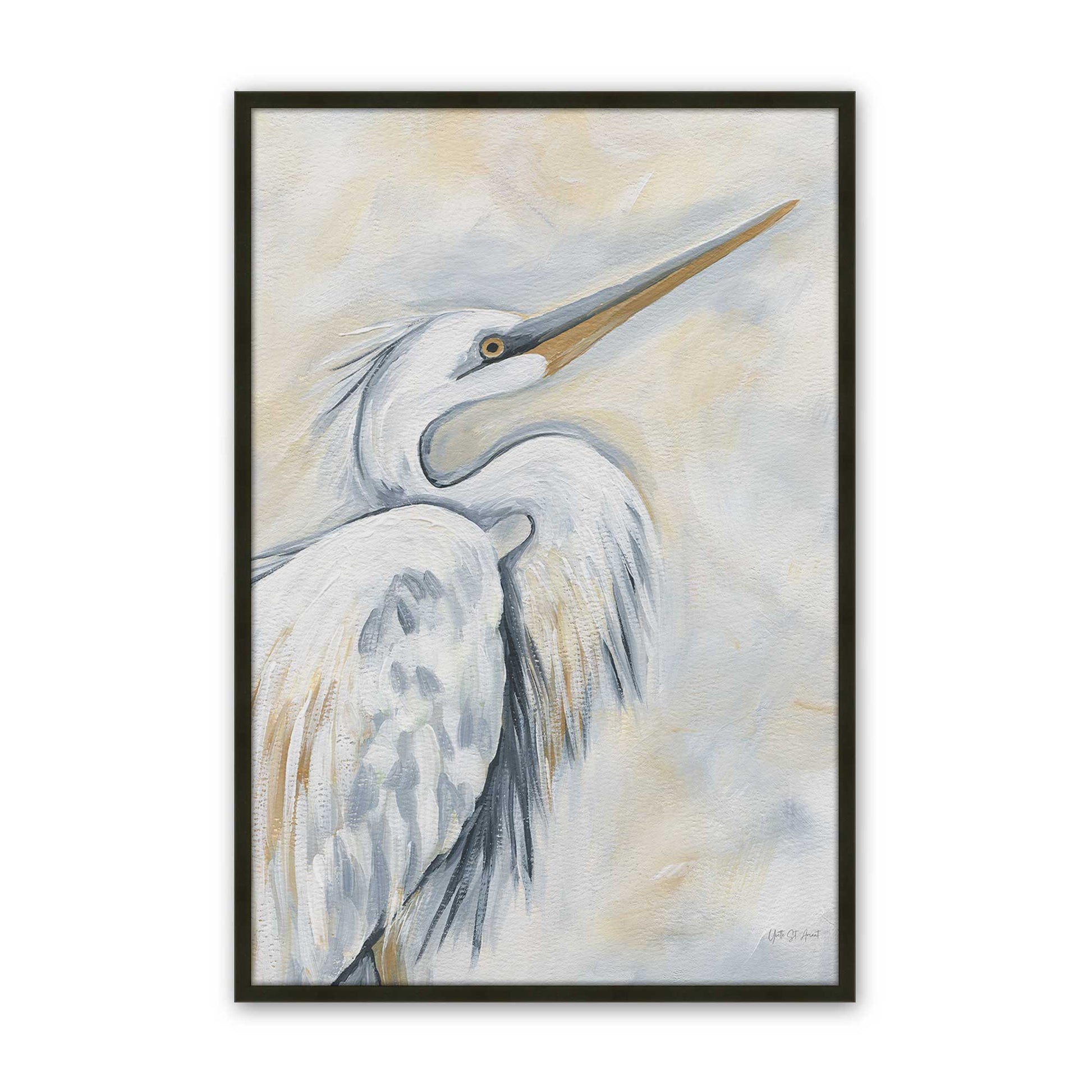 [Color:Satin Black], Picture of art in a Satin Black frame