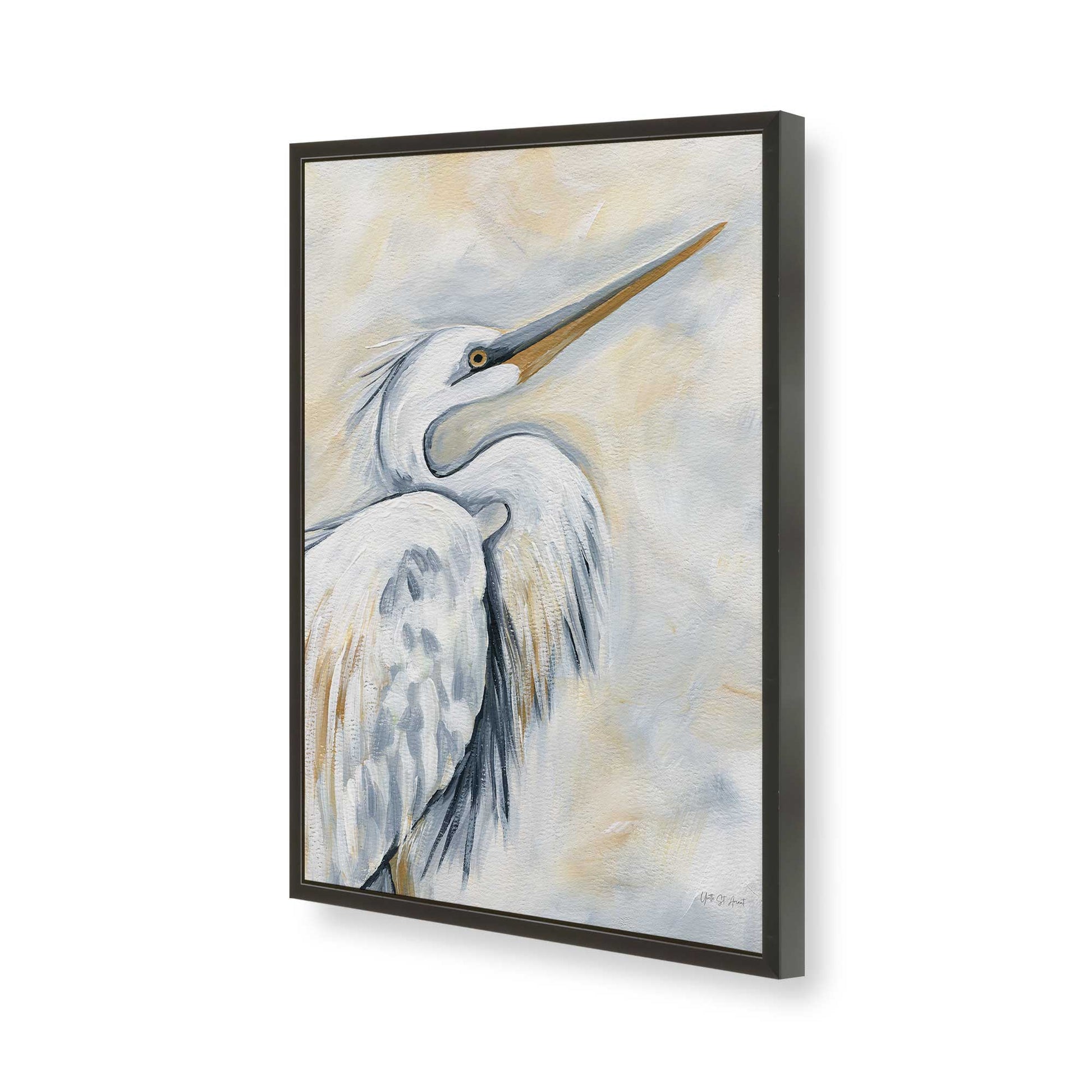 [Color:Satin Black], Picture of art in a Satin Black frame of the corner