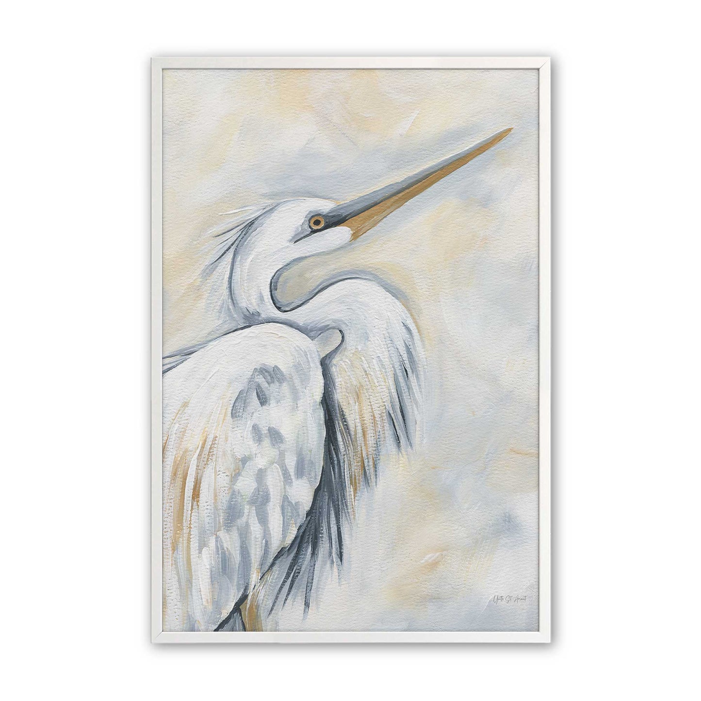 [Color:Opaque White], Picture of art in a Opaque White frame