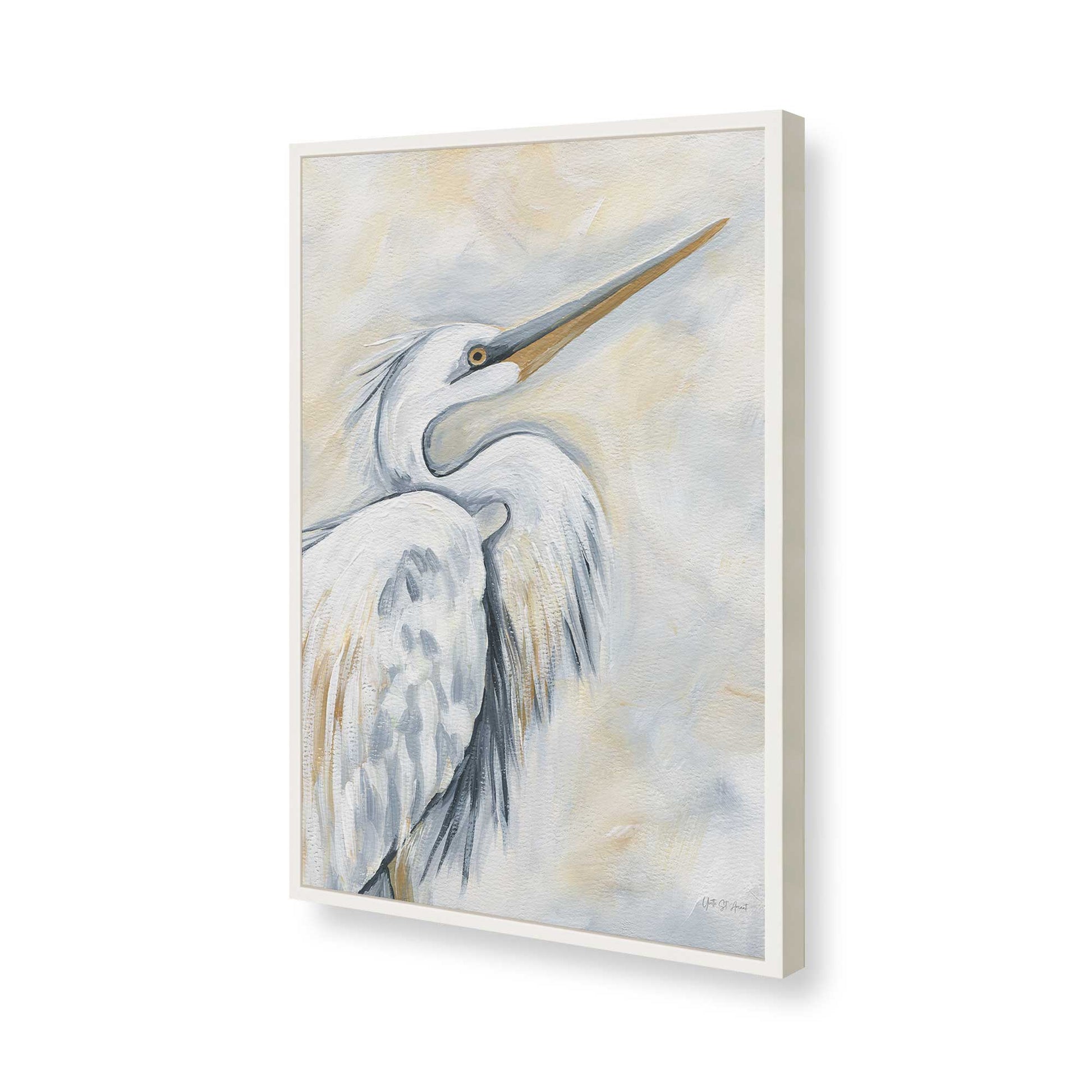 [Color:Opaque White], Picture of art in a Opaque White frame of the corner
