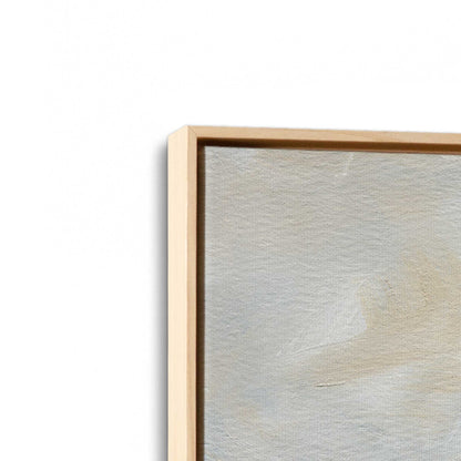 [Color:American Maple], Picture of art in a American Maple frame at an angle