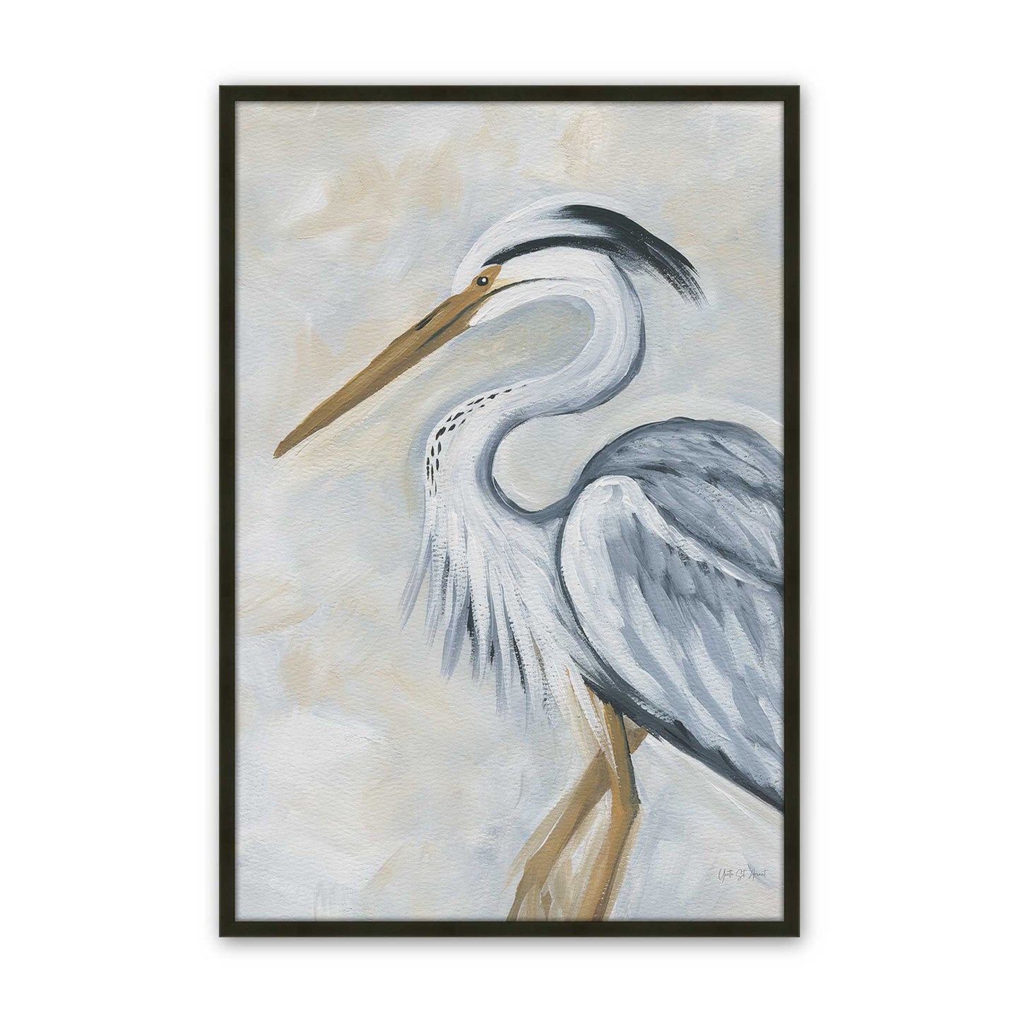 [Color:Satin Black], Picture of art in a Satin Black frame