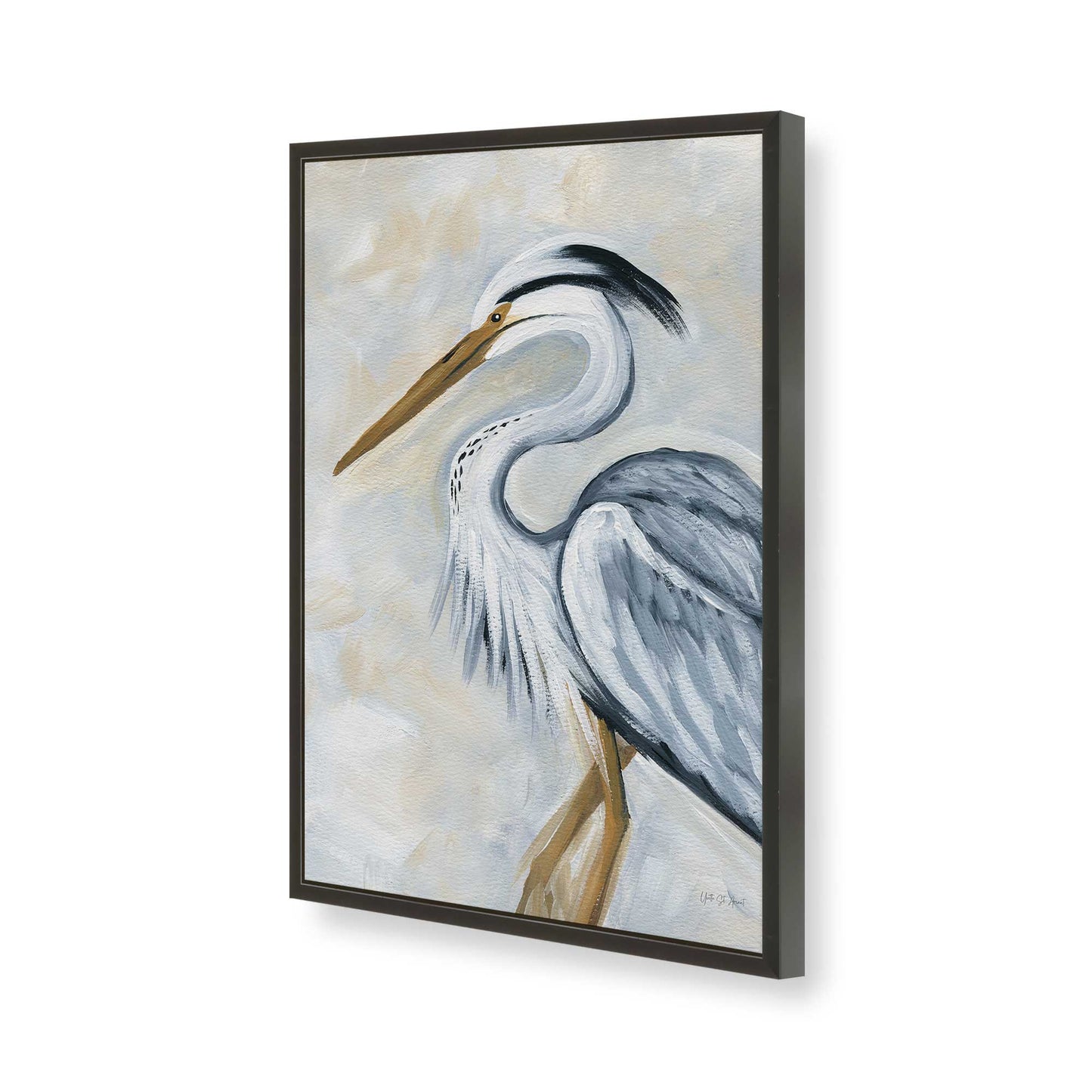 [Color:Satin Black], Picture of art in a Satin Black frame of the corner