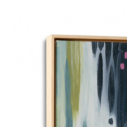 [Color:American Maple], Picture of art in a American Maple frame at an angle