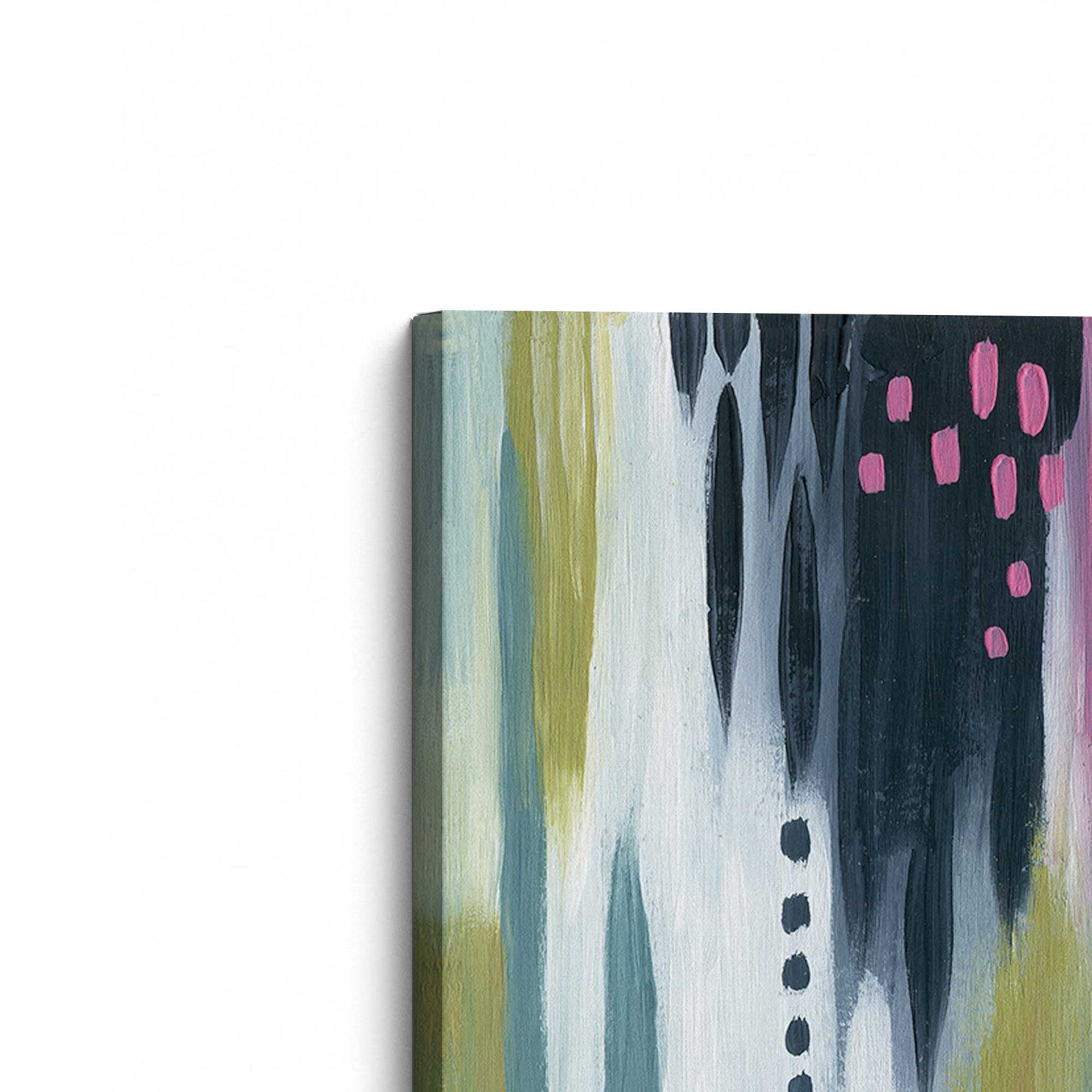 [Color:Stretched Canvas], Picture of the corner of the art