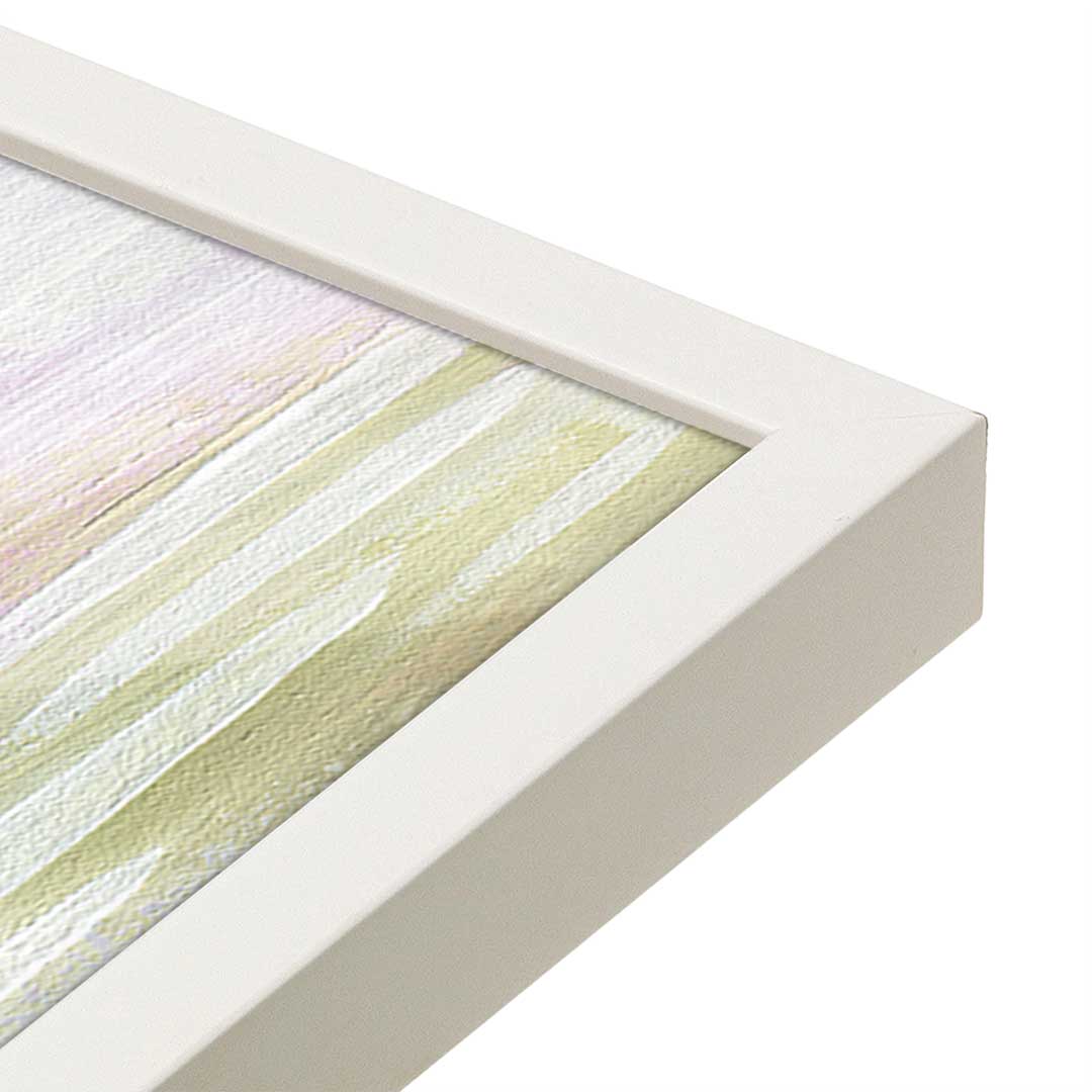 [Color:Opaque White], Picture of art in a Opaque White frame at an angle