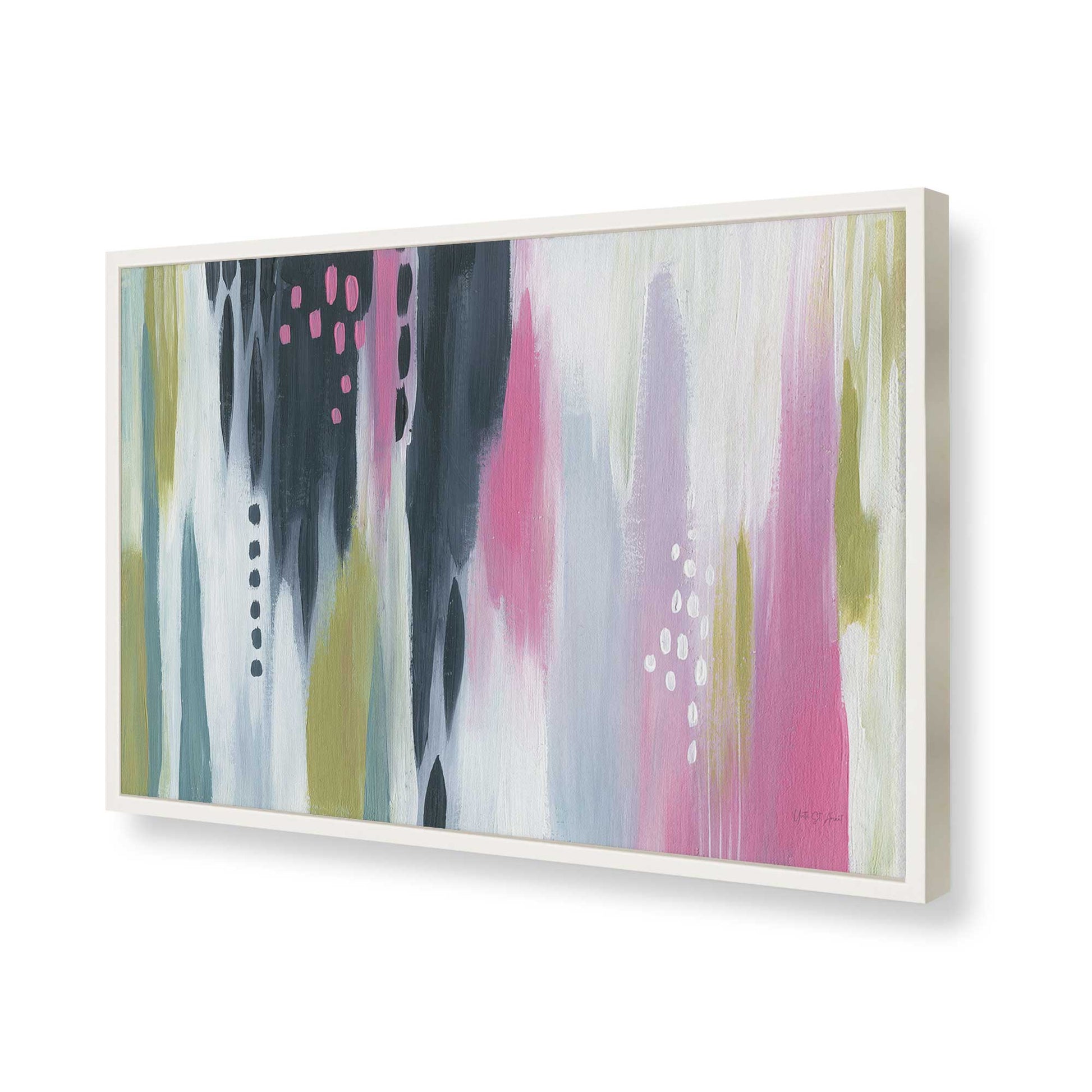 [Color:Opaque White], Picture of art in a Opaque White frame of the corner