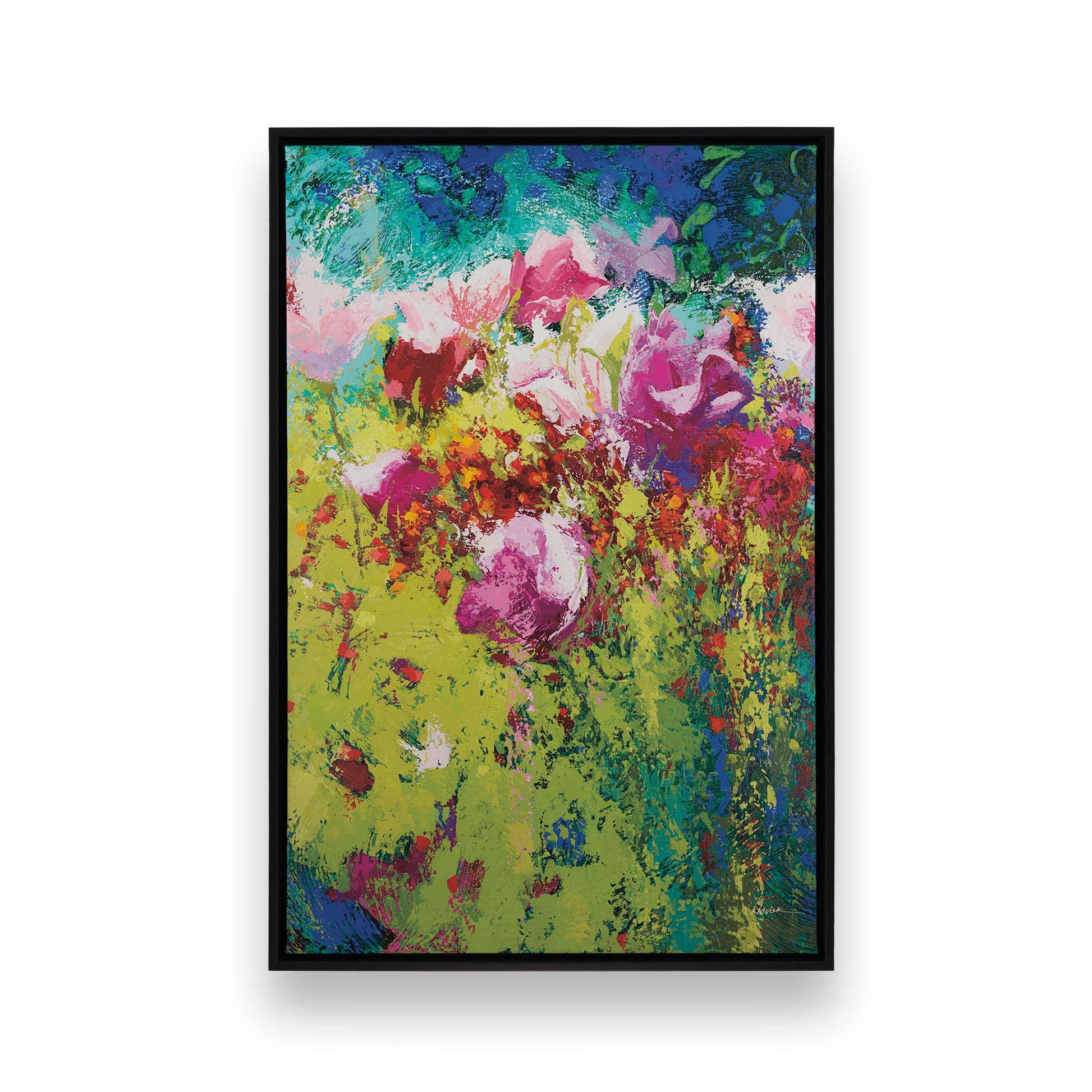[Color:Satin Black], Picture of art in a Satin Black frame