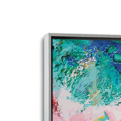 [Color:Polished Chrome], Picture of art in a Polished Chrome frame at an angle