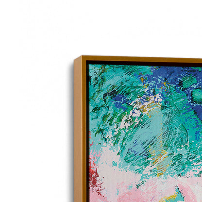 [Color:Polished Gold], Picture of art in a Polished Gold frame at an angle
