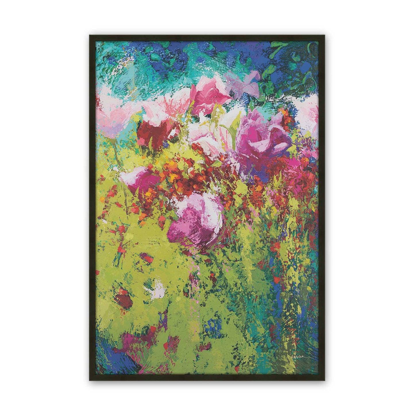 [Color:Satin Black], Picture of art in a Satin Black frame