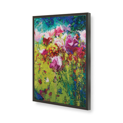 [Color:Satin Black], Picture of art in a Satin Black frame of the corner