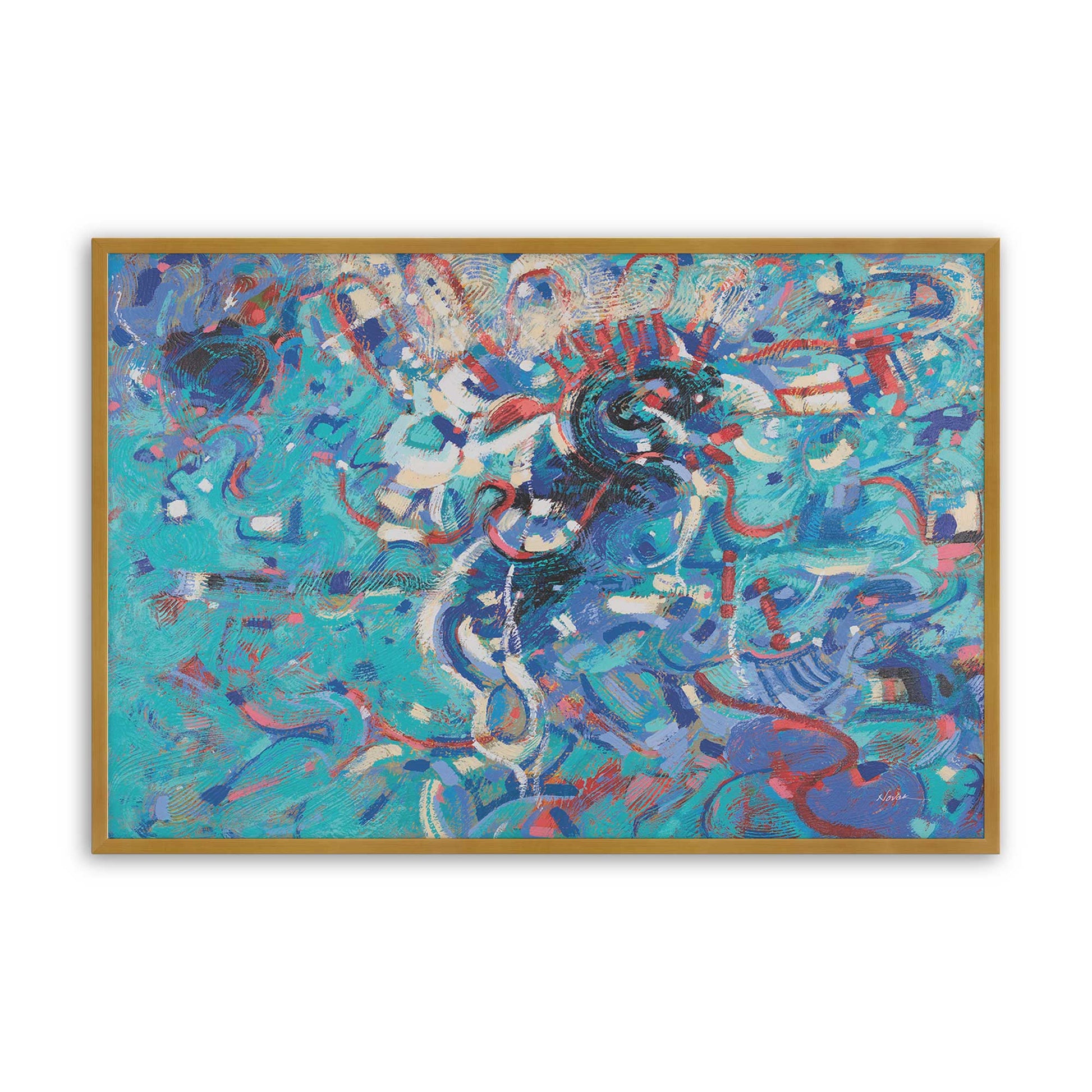 [Color:Polished Gold], Picture of art in a Polished Gold frame