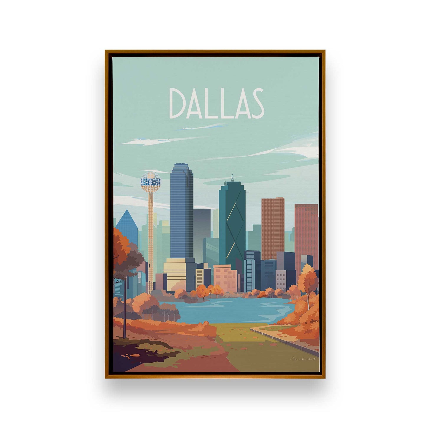 [Color:Polished Gold], Picture of art in a Polished Gold frame