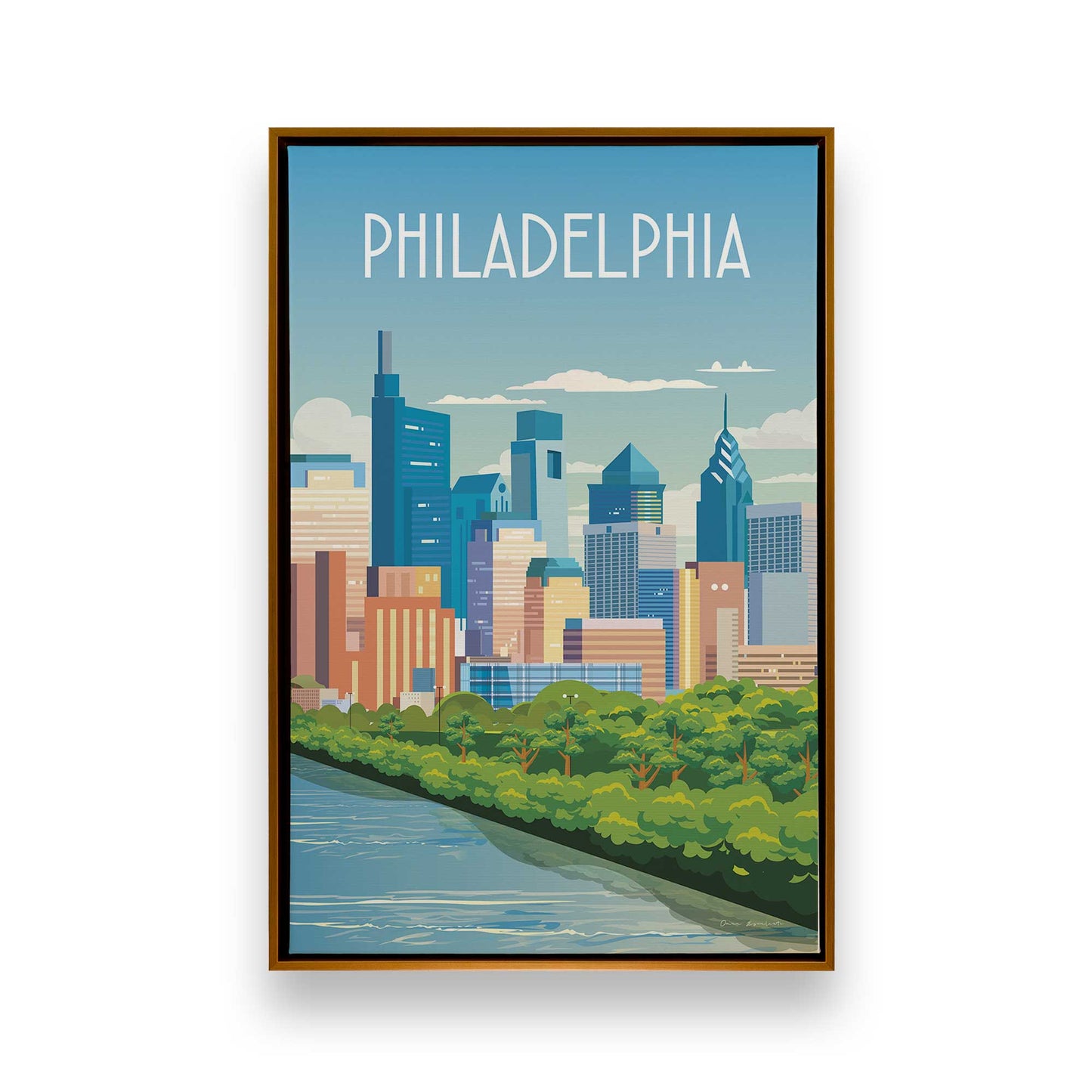 [Color:Polished Gold], Picture of art in a Polished Gold frame