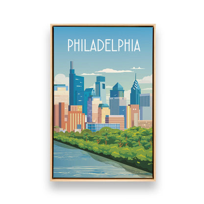 [Color:American Maple], Picture of art in a American Maple frame