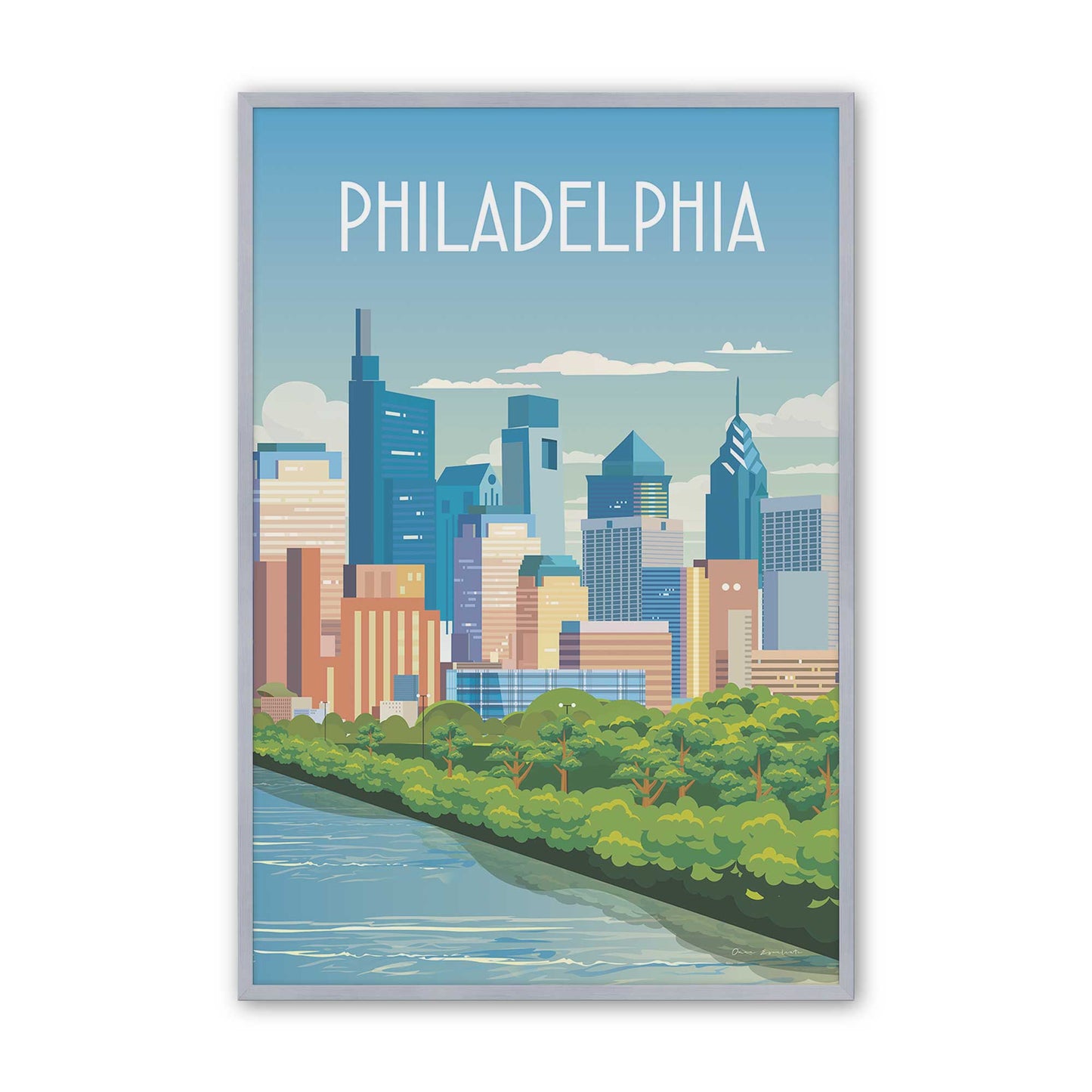 [Color:Polished Chrome], Picture of art in a Polished Chrome frame