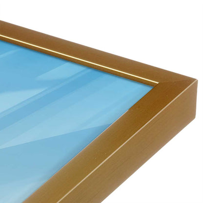 [Color:Polished Gold], Picture of art in a Polished Gold frame at an angle