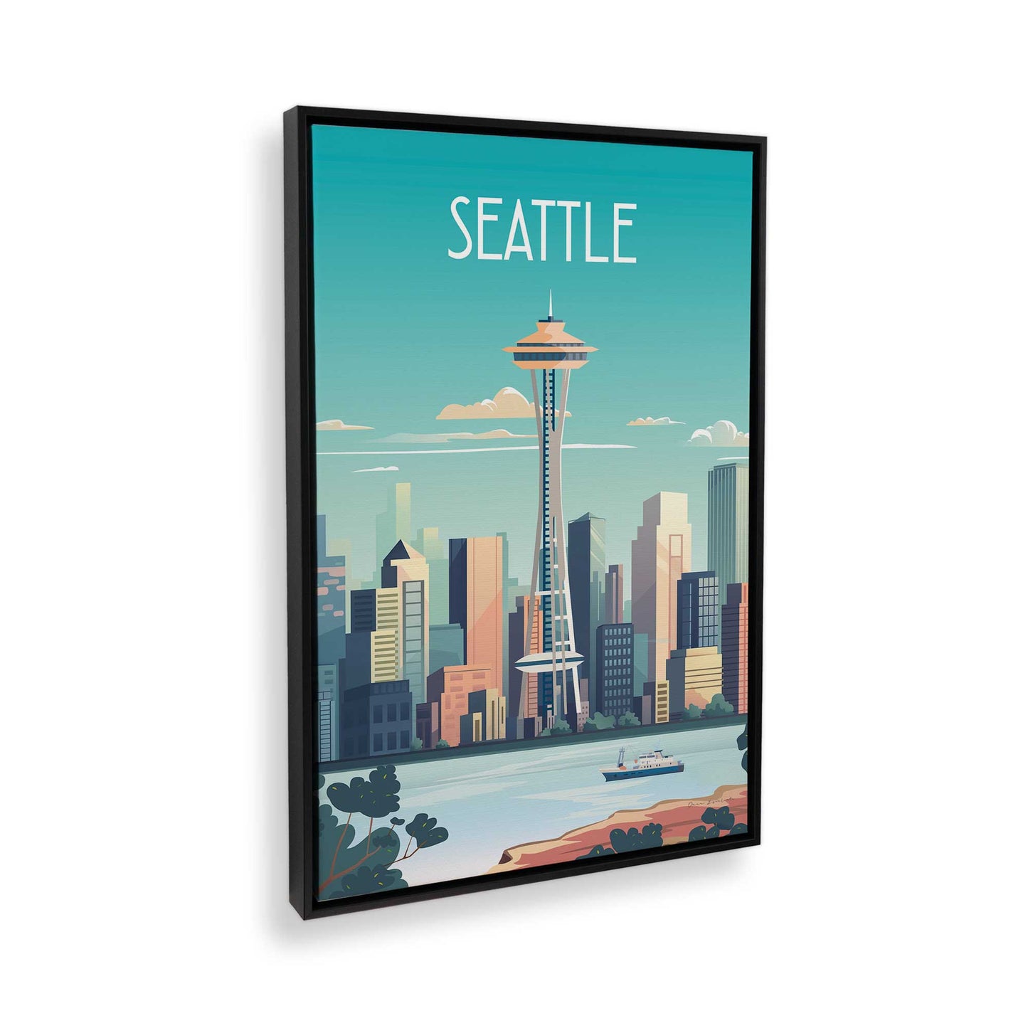 [Color:Satin Black], Picture of the corner of the art