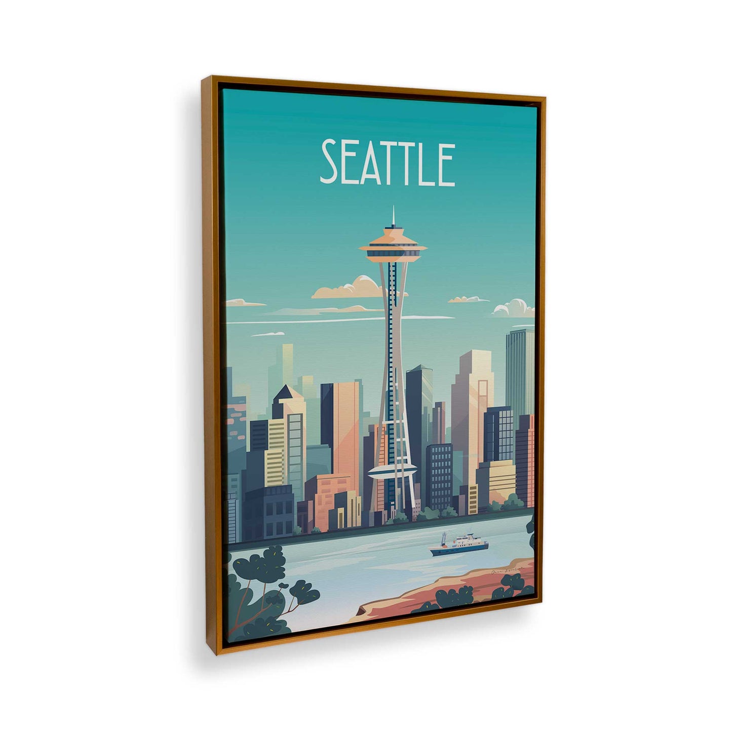 [Color:Polished Gold], Picture of the corner of the art