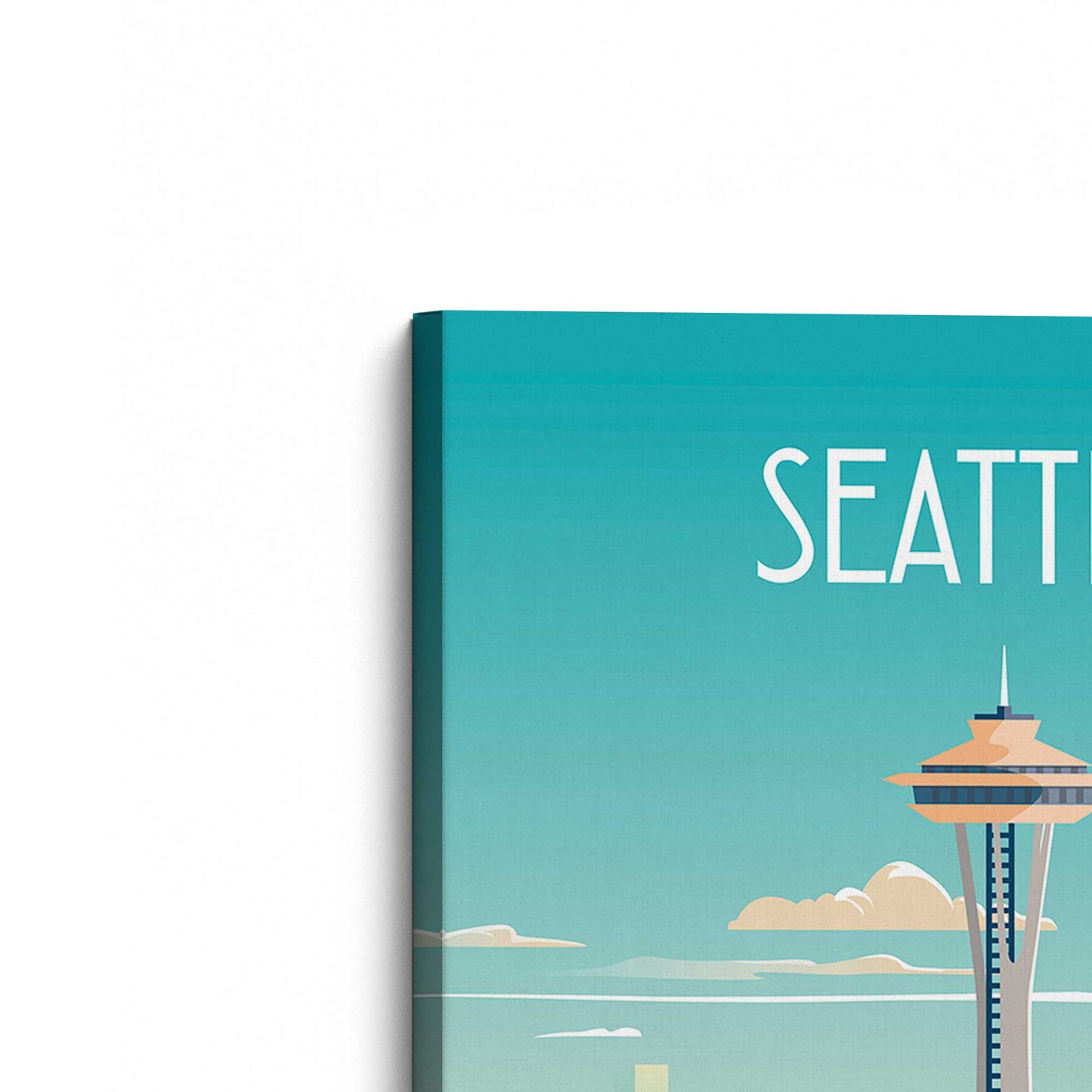 [Color:Stretched Canvas], Picture of the corner of the art