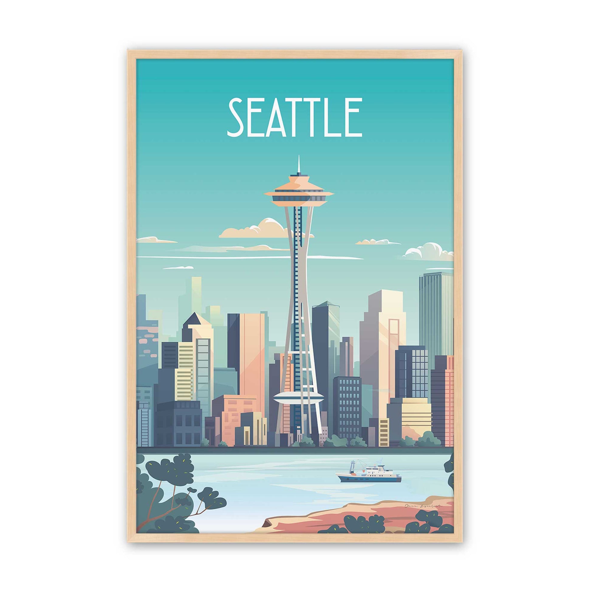 [Color:Raw Maple], Picture of art in a Raw Maple frame