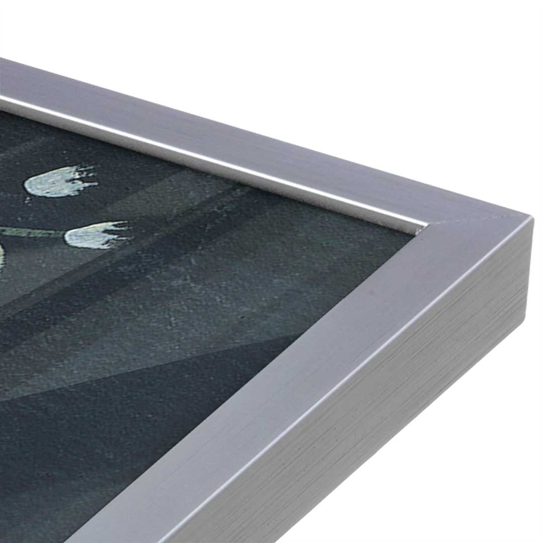 [Color:Polished Chrome], Picture of art in a Polished Chrome frame at an angle