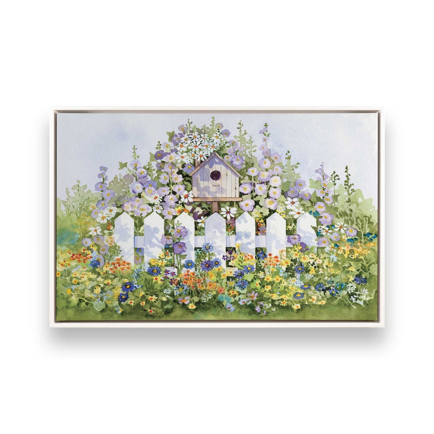 [Color:Opaque White], Picture of art in a White frame