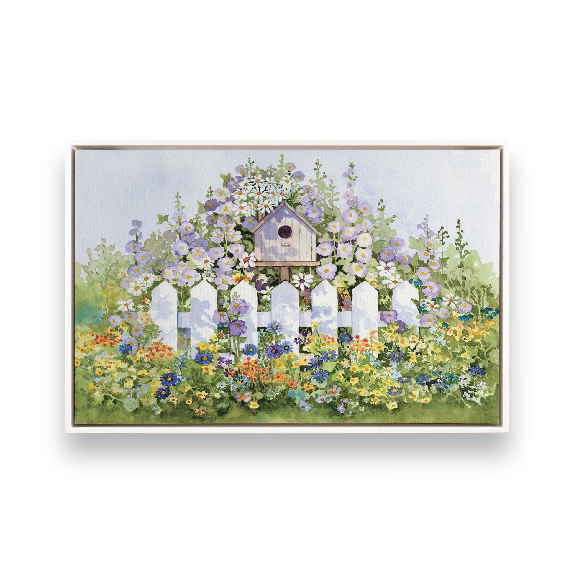 [Color:Opaque White], Picture of art in a White frame