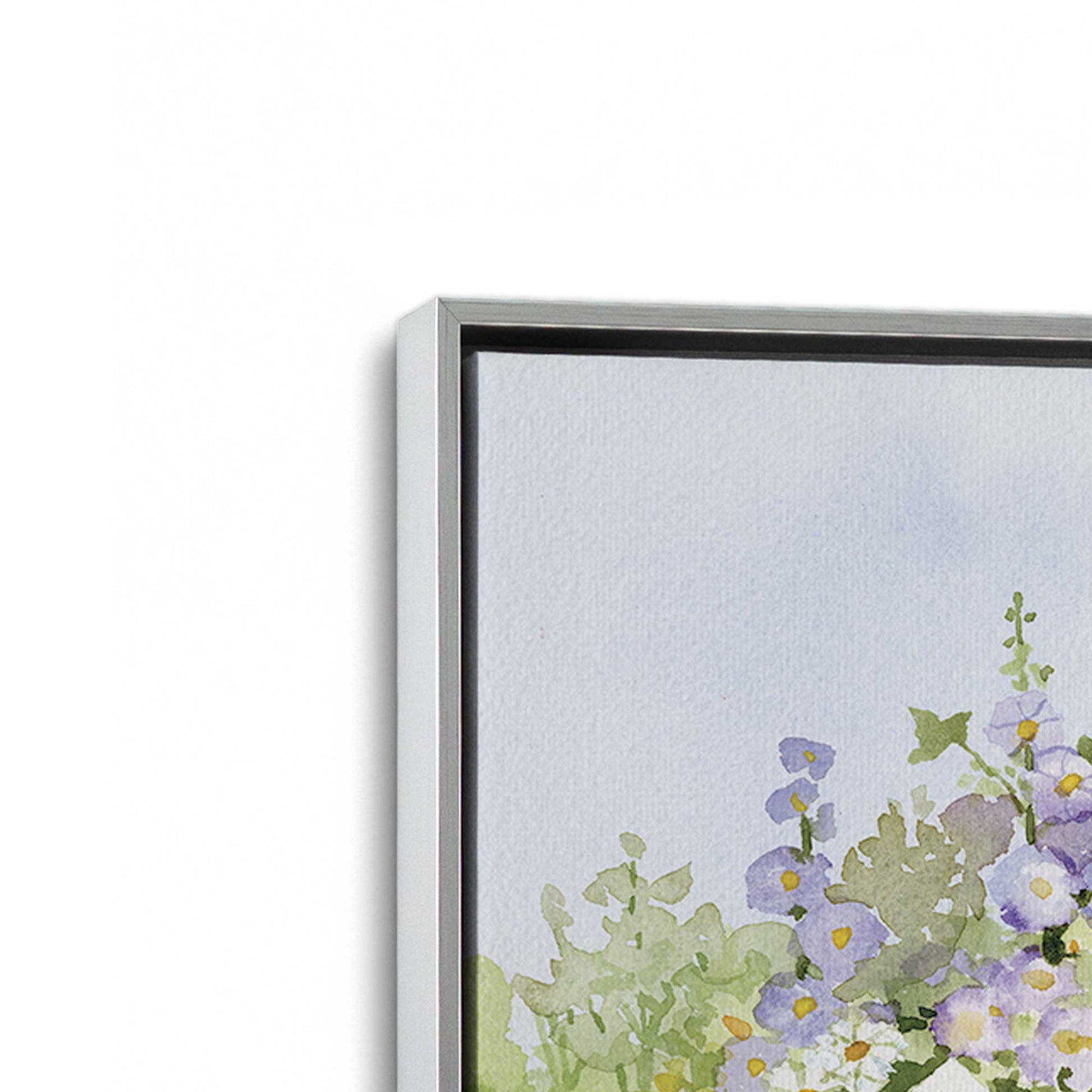 [Color:Polished Chrome], Picture of art in a Polished Chrome frame at an angle