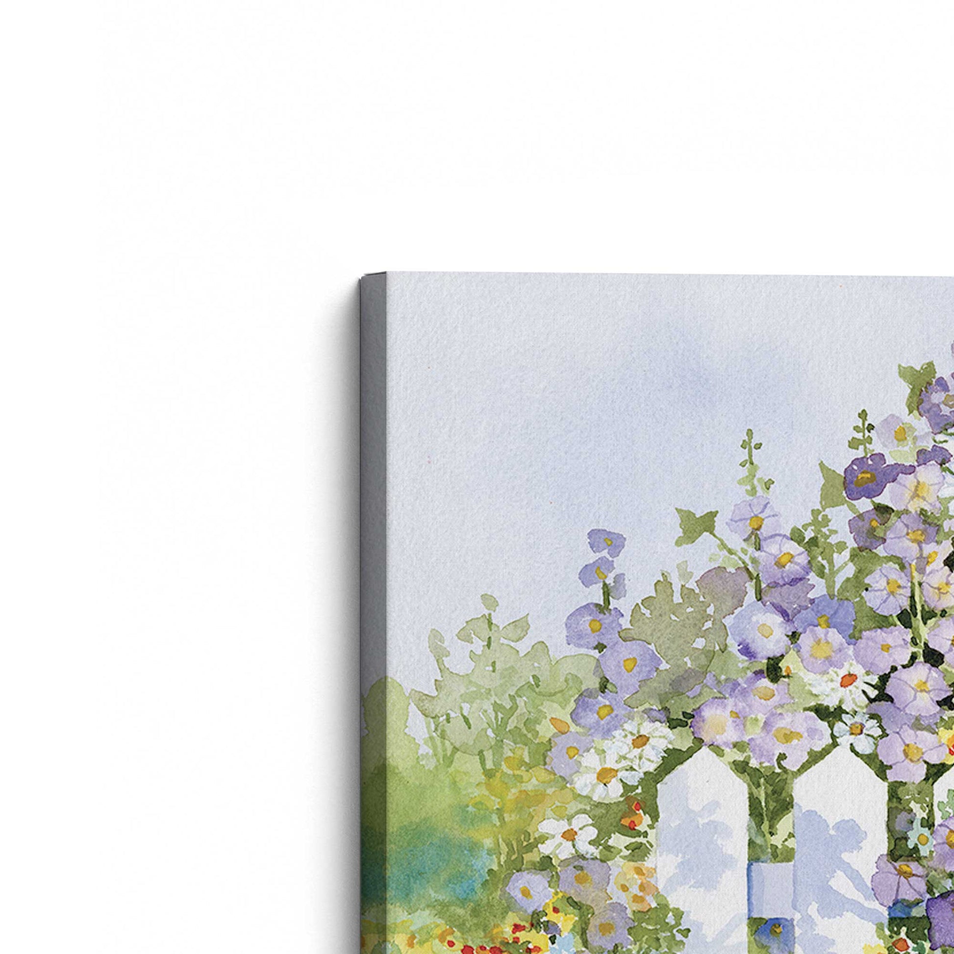 [Color:Stretched Canvas], Picture of the corner of the art